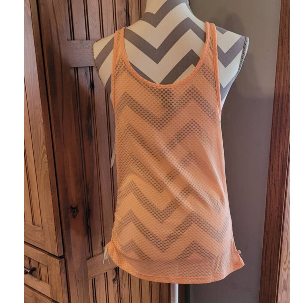 Merrell Peach Athletic Tank New with Tags Blue Drawstring Small